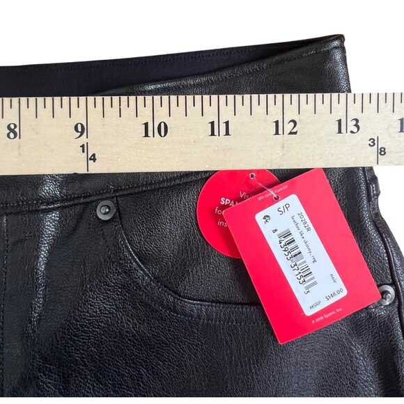 Spanx Womens Leather-Like Skinny Pants Noir Size S/P - Picture 5 of 16